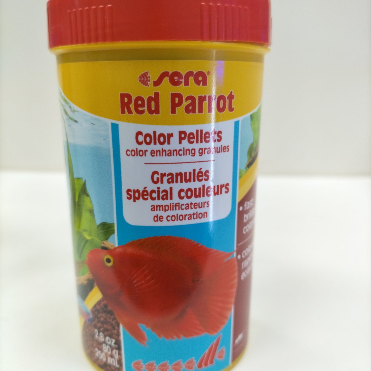 SERA RED PARROT GRANULES SPECIAL COULEURS FISH FOOD 250ML