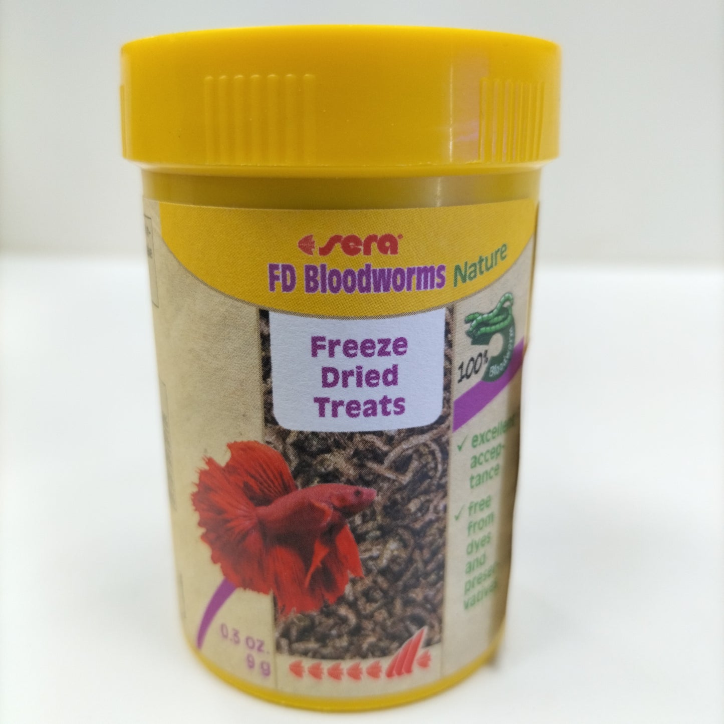 SERA FD BLOODWORMS FREEZE DIRED TREATS FISH FOOD