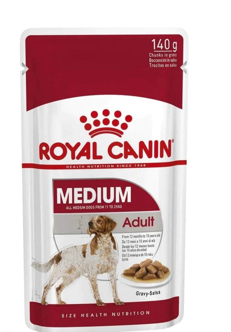 ROYAL CANIN ADULT MEDIUM GRAVY 140G