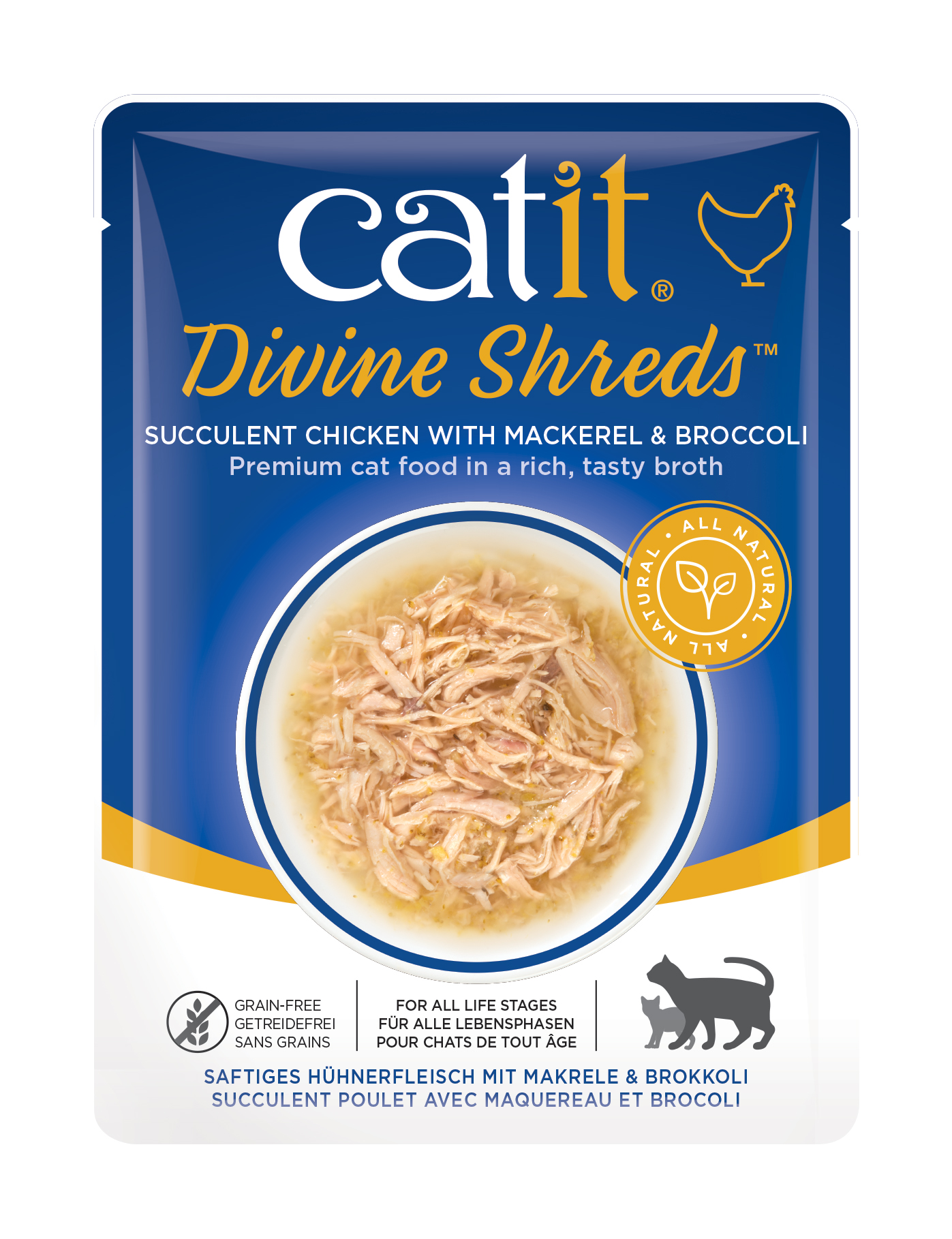 CATIT DIVINE SHREDS, CHECKEN 75G