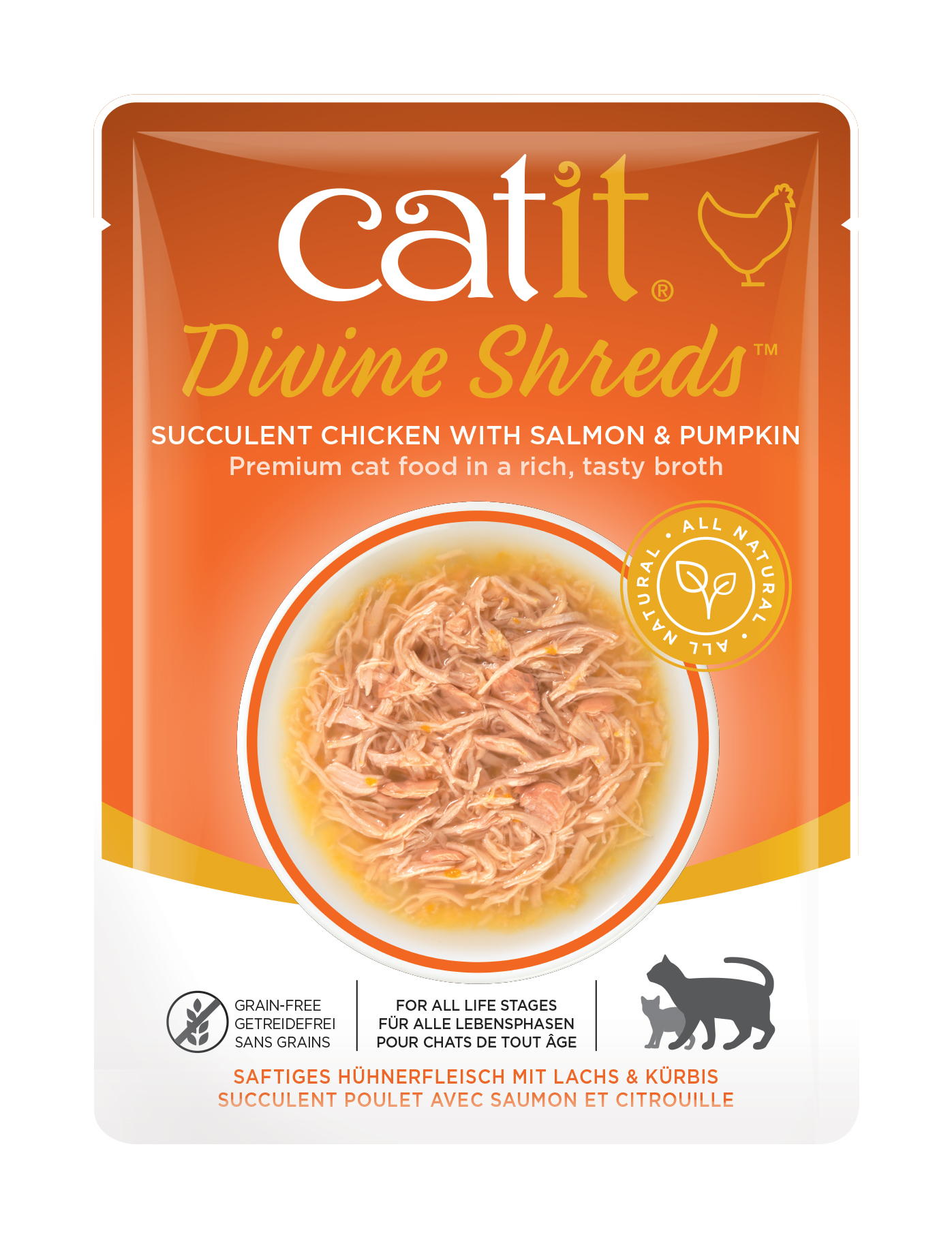 CATIT DIVINE SHREDS, CHECKEN 75G