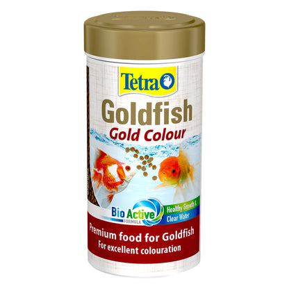 TETRA GOLDFISH GOLD COLOUR FISH FOOD 250ML