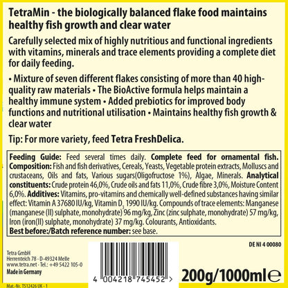 TETRA MIN FLAKES FISH FOOD