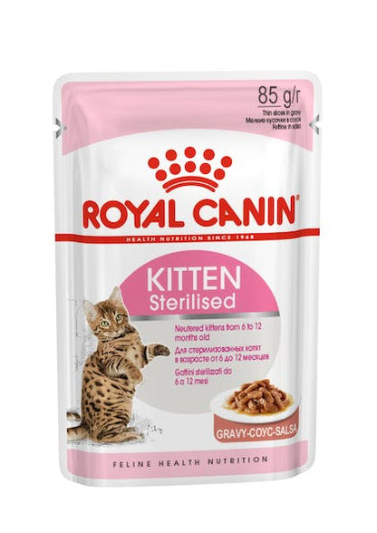 ROYAL CANIN KITTEN STERLISED GRAVY 1 POUCH